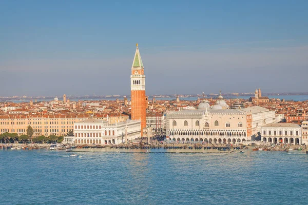 Mark Campanile Venedik San Giorgio Maggiore Bazilkasının Çan Kulesinden Manzara — Stok fotoğraf