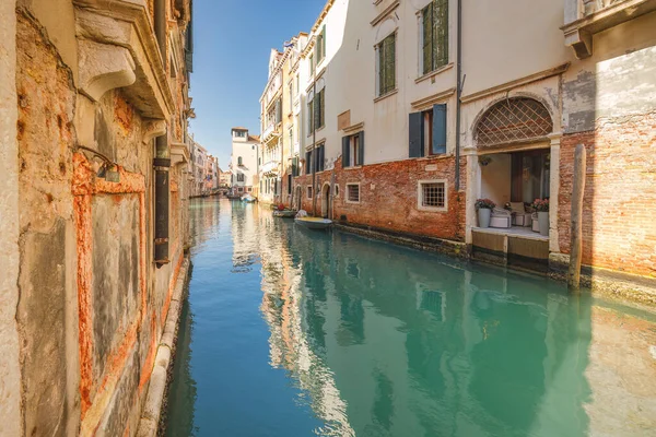 Canal Historic Buildings Venice Italy Europe — Stock Photo, Image
