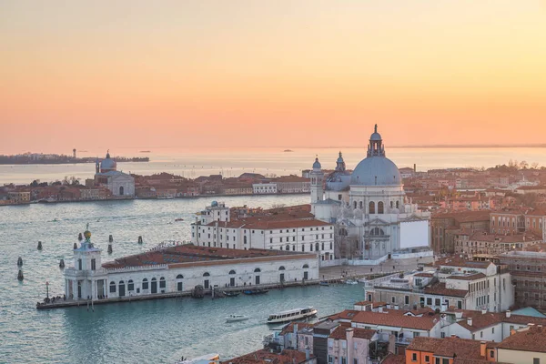 Die Basilika Santa Maria Della Salute Venedig Blick Vom Markusturm — Stockfoto