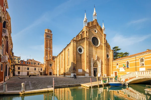 Церковь Святой Марии Глории Фрари Венеции Италия Европа — стоковое фото