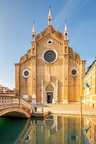 圣玛利亚大教堂圣玛丽亚 格洛里萨 弗拉里 意大利威尼斯教堂 — 图库照片