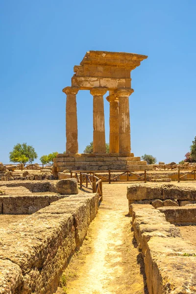 Temple Heracles Valley Temples Archaeological Site Agrigento Sicily Italy Europe — Stock Photo, Image
