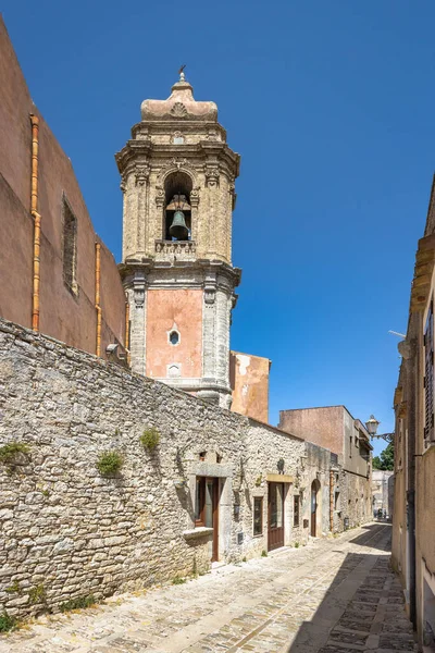 トラパニ イタリア ヨーロッパに近いシチリア北西部のエリスの町の聖ジュリアン教会 — ストック写真