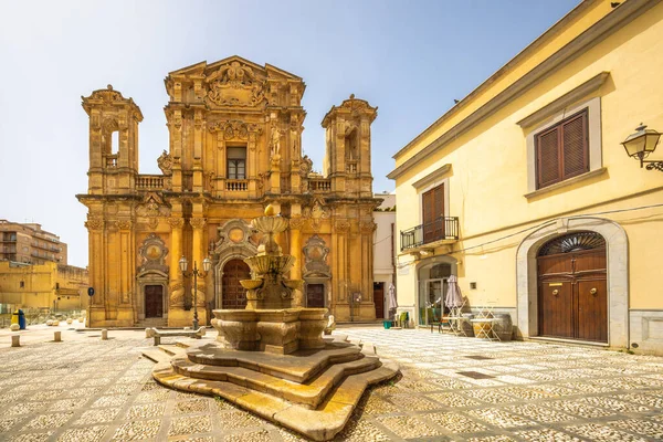 マルサラの教会 シチリア イタリア ヨーロッパの町 — ストック写真