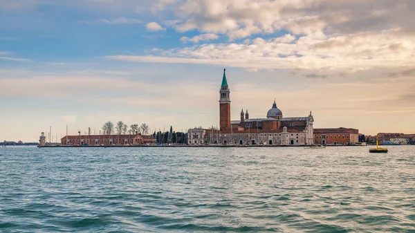 San Giorgio Maggiore Insel Venedig Bei Sonnenuntergang Italien Europa — Stockfoto