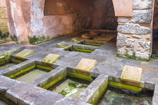 Casa Banho Medieval Cefalu Destino Atraente Sicília Itália Europa — Fotografia de Stock