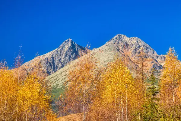 Lomnica Peak Autumn Season Second Highest Peak High Tatras Mountains — Stock Photo, Image