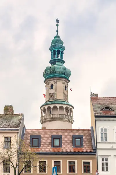 Vuurwachttoren Sopron Hongarije Europa Stockfoto