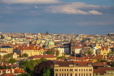 Prag 'ın eski kenti, Çek Cumhuriyeti, Avrupa' nın şehir manzarası.