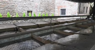 Bergamo 'daki Antik Yıkama Evi Yukarı Şehir, İtalya, Avrupa.