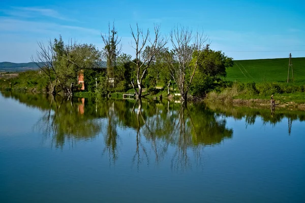 Borkovac Lake, Ruma, Serbia - Landscape view of the Lake in the spring.