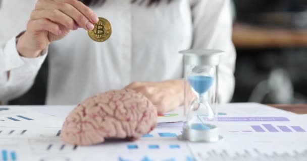 Bitcoin Cerveau Acheter Vendre Crypto Monnaie Formation Cours Sur Investissement — Video