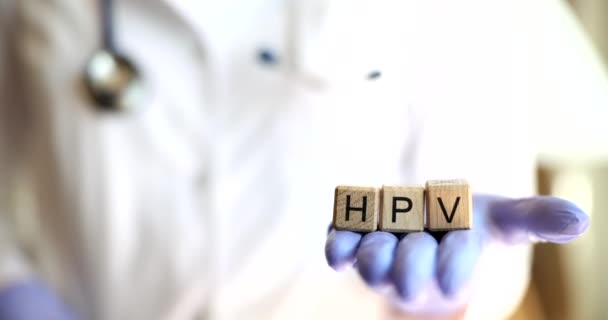 Humant Papillomvirus Hpv Och Moderna Behandlingsmetoder Diagnos Och Behandlingsregimer För — Stockvideo