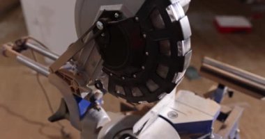 Laminate cutting and laying machine. Cutting laminate at home concept