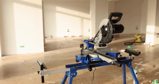 Cutting Laminate Wood Products Circular Saw Woodworking Machines Circular Machine — Wideo stockowe