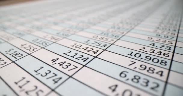 Отчет Финансовой Отчетности Компании Уплата Налоговой Концепции Статистика Аналитика Доходов — стоковое видео
