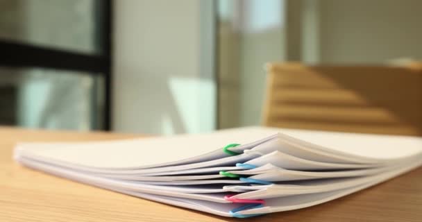 Stack Overload Report Docs Documentation Increase Bureaucracy Archive Overtime Work — Wideo stockowe