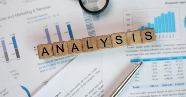 Analysis Business Chart Analytics Statistics Business Company Marketing Targeting Financial — ストック動画