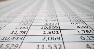 Finansal rapor ve yakın çekimli iş belgesi. Mali dolandırıcılık ve maksimum veri kavramı