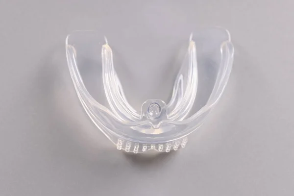 Capa Dente Plástico Silicone Treinador Ortodôntico Para Correção Mordida Vantagens — Fotografia de Stock