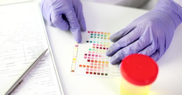 Sur Table Trouve Test Acidité Gros Plan Vérification Laboratoire Échantillon — Video