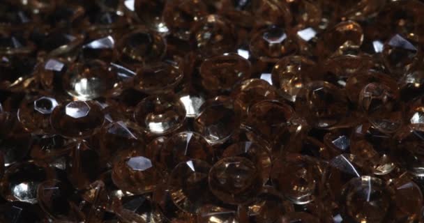 Prachtige Glanzende Gele Diamanten Kristallen Edelstenen Waardering Gemologische Expertise — Stockvideo