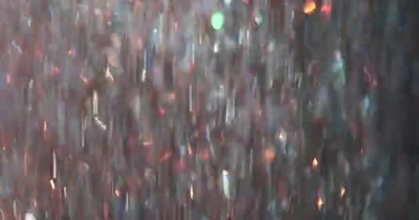 Niewyraźne Bokeh Kolorowe Latarnie Świąteczne Oświetlenie Disco Ciemnym Tle Wakacje — Wideo stockowe