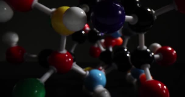 Dna Molecule Chemistry Laboratory Tests Electrically Neutral Particle Formed Two — Stock Video