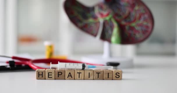 Concientización Sobre Prevención Tratamiento Hepatitis Viral Cáncer Hígado Tratamiento Clínica — Vídeos de Stock