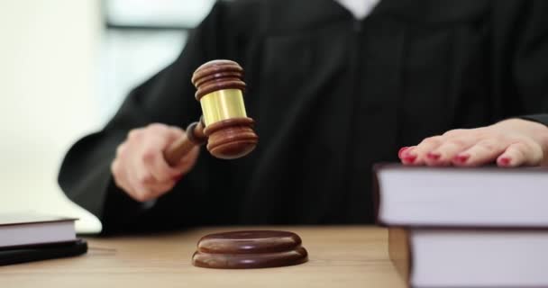 Profesyonel Yargıç Tahta Desteğini Aldı Kararını Açıkladı Adalet Hukuk — Stok video