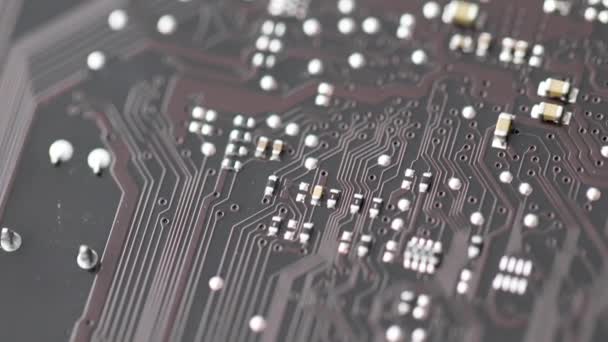 Micro Chips Computer Memory Sticks Closeup Movie Repair Computer Equipment — Stock Video