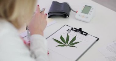 Doktor marihuana için reçete yazıyor. Kişisel kullanım ve hukuki ışık hazırlıkları için esrar reçetesi