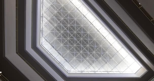 Rechthoekig Mooie Hanglamp Decoratie Van Appartement Huis Concept — Stockvideo