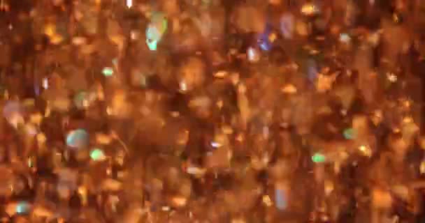 Elegante Arte Astratta Arancione Con Scintille Volanti Natale Animato Sfondo — Video Stock