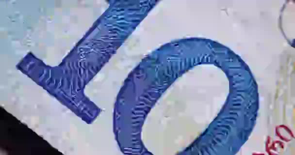 Банкноты Разных Стран Мира Евро Долларов Меняются Крупным Планом Мировая — стоковое видео