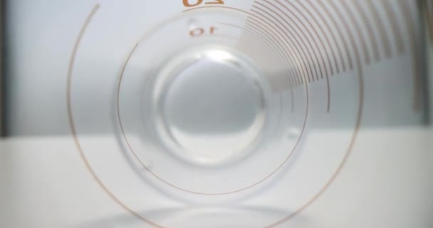 Chemical Glass Equipment Test Tube Empty Laboratory Glassware — Stock Video
