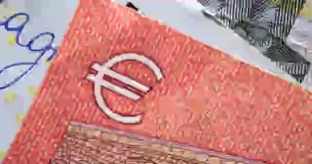 Notas Diferentes Países Mundo Euros Dólares Mudam Closeup Crise Monetária — Vídeo de Stock