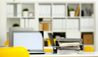 Boş işyeri ofis portre veya head hunter meslek modern çözüm