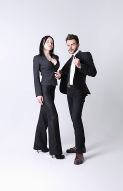 ofiste beyaz izole kadın erkek