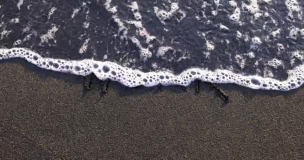 Slovo Napsaný Písku Pláži Oceánské Vlny Valí Pláž — Stock video