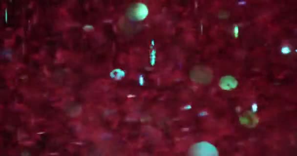 Červená Fialová Růžová Třpyt Vánoční Textura Slavnostní Abstraktní Pozadí Bokeh — Stock video