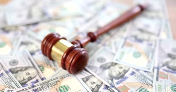 Правовые Баталии Американской Судебной Системе Дают Свободу Финансовые Преступления Залог — стоковое видео