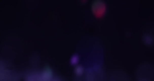 Colori Viola Neon Multicolore Lampeggiante Spettacolo Luci Discoteca Retro Sfondo — Video Stock