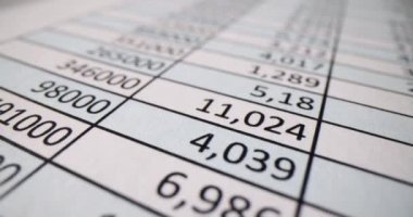 4K filmli kağıt döküman masası. Muhasebe ve denetim kavramı