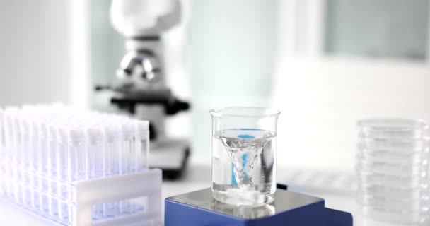 Twisting Water Glass Using Rotating Water Vortex Machine Laboratory Alcohol — Αρχείο Βίντεο