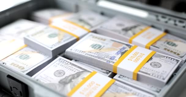 Case Full American Money Wealth Crime Growth Financial Gains Winning — Vídeos de Stock