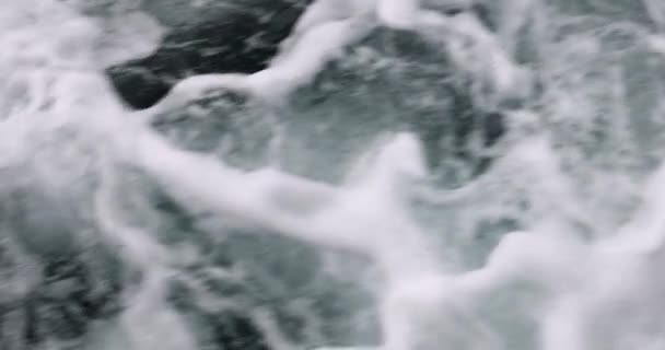 Sea Waves Foam Sea Ocean Motion Abstract Movement Blue Waves — Stock Video