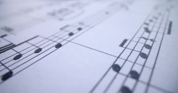 Colección Notas Música Clásica Con Claves Musicales Colección Conceptos Notas — Vídeos de Stock