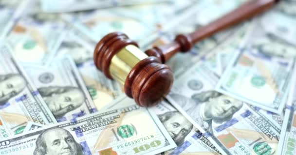 Juez Corte Sanciones Incautó Propiedad Casa Con Billetes Dólares Estadounidenses — Vídeos de Stock