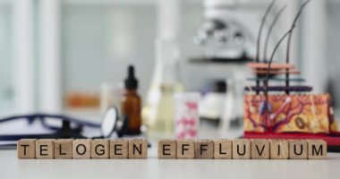 Sebep önleme ve deri ve saç yapısının Telojen alopecia belirlenmesi. Alopecia tedavisi